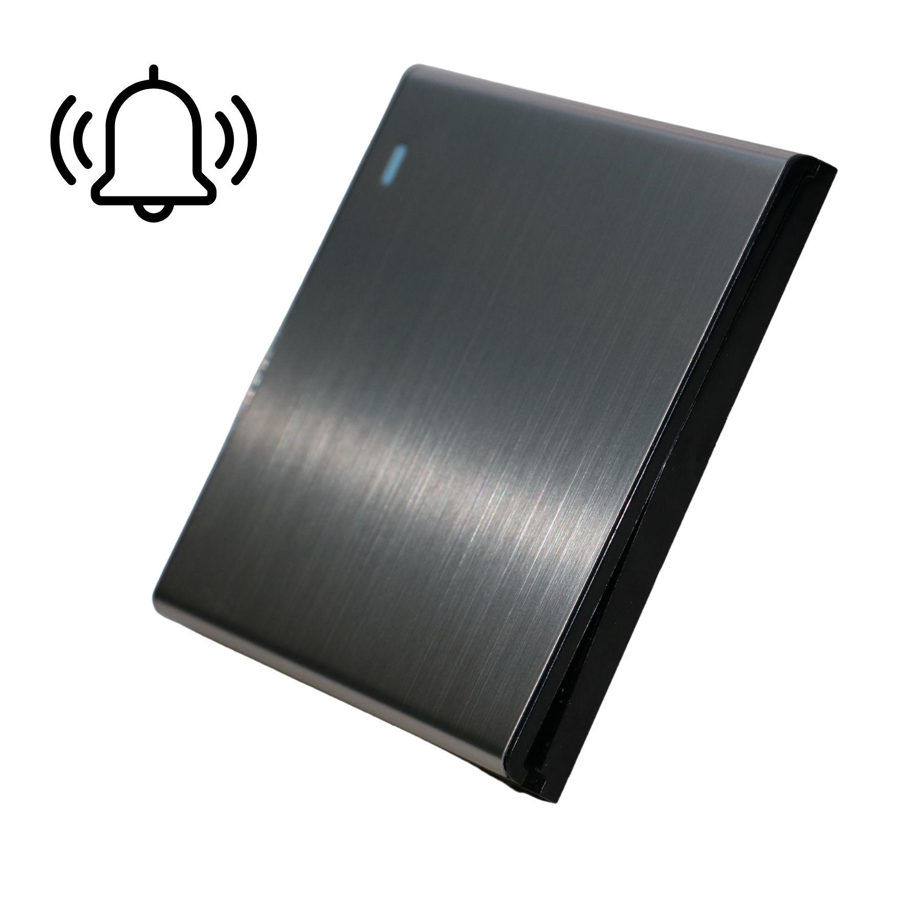 Кнопка дзвінка з підсвіткою MERALLI INOX із нержавіючої сталі безрамкова (SWKZ1K005) - фото 2 Кнопка дзвінка з підсвіткою MERALLI INOX із нержавіючої сталі безрамкова (SWKZ1K005) - фото 2