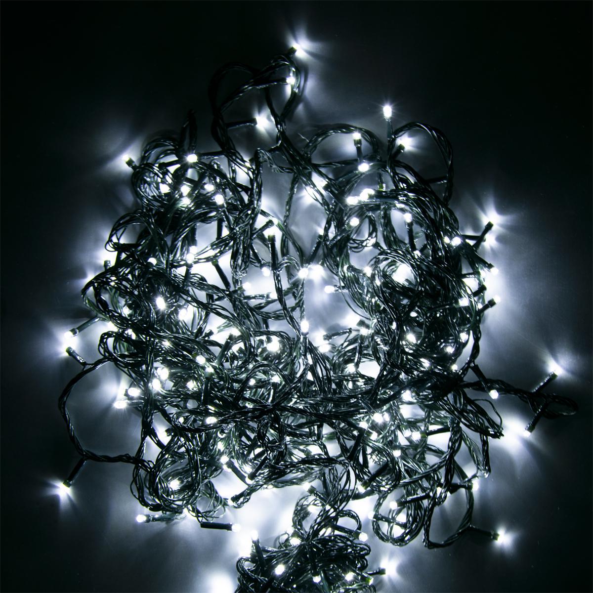 Гирлянда на окно СамеТо 300 Led 17 м Белый (1008952-White)