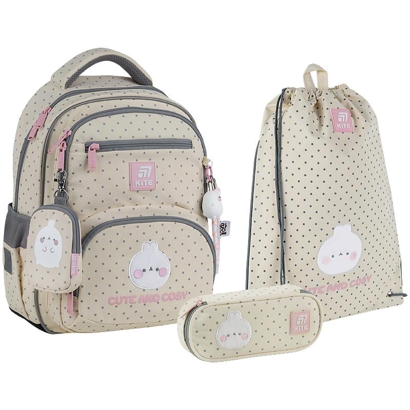 Школьный набор KITE Education Molang SET_ML25-773M рюкзак/пенал/сумка