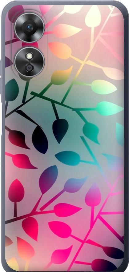 Чехол на Oppo A17 Листья (2235u-2954-42517)