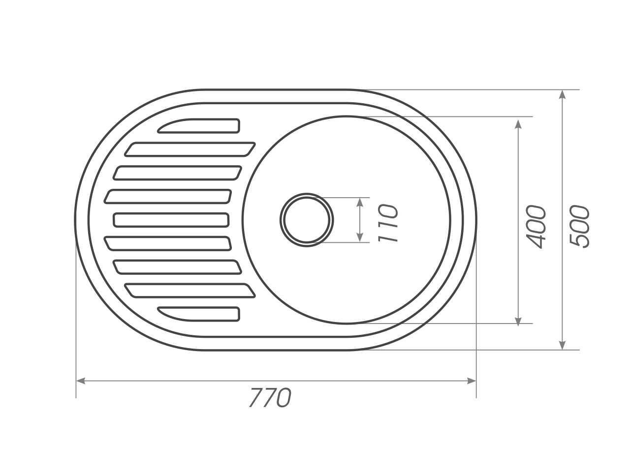 Мойка кухонная Platinum LIRA 7750 матовая Бежевый (000024795) - фото 2