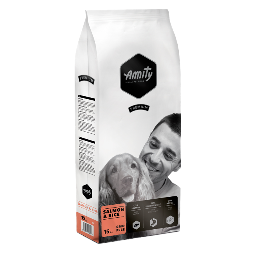 Корм для собак AMITY Salmon&Rice 15 кг