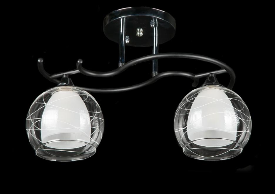 Люстра с плафонами Splendid Ray (L9580B/2 CR+BLK)