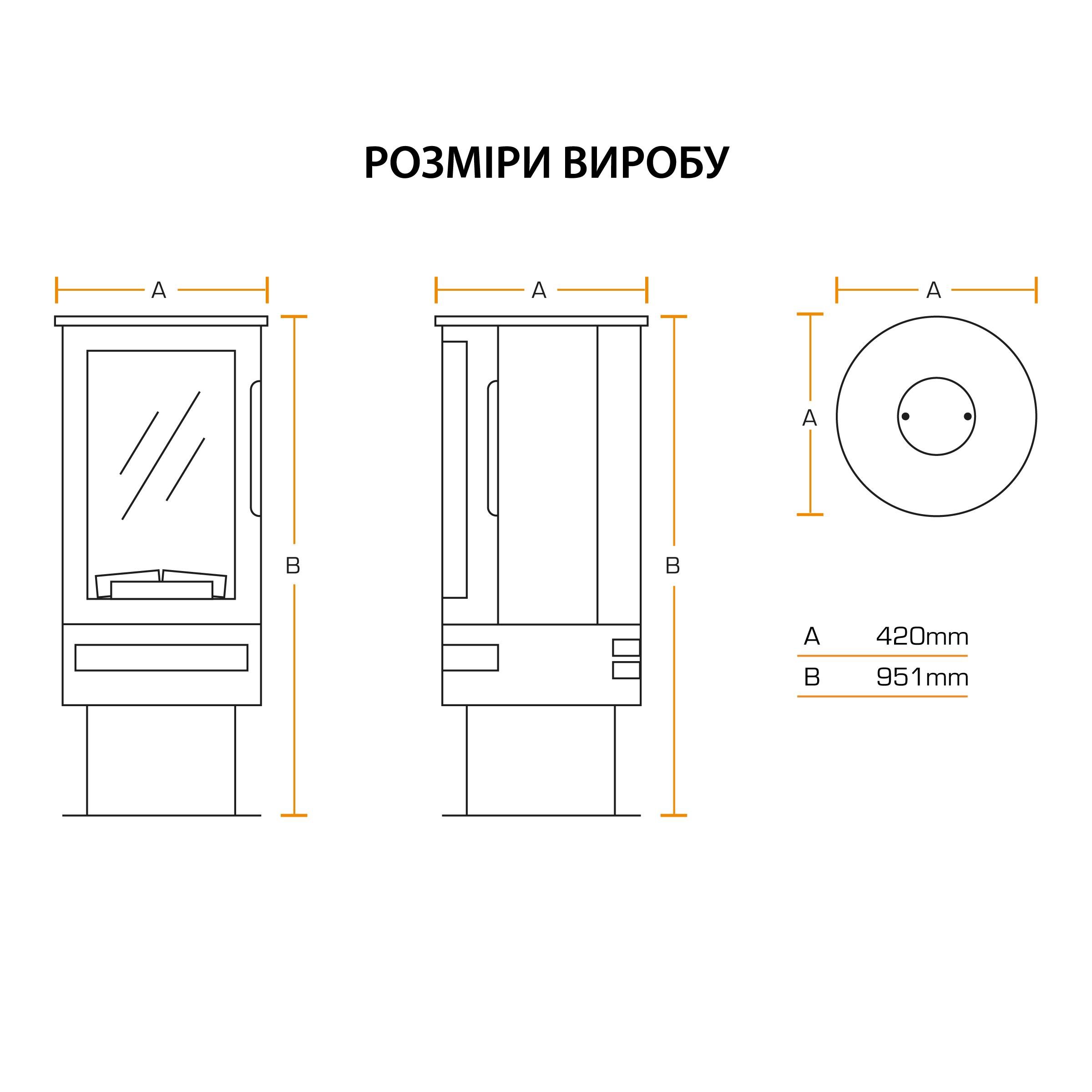 Електрокамін British Fires ASHURST з обігрівом та керамічними дровами - фото 2