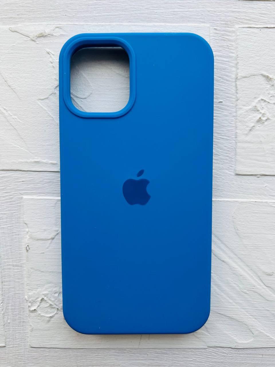 Чехол Silicone Case для Apple iPhone 12, 12 Pro Cobalt