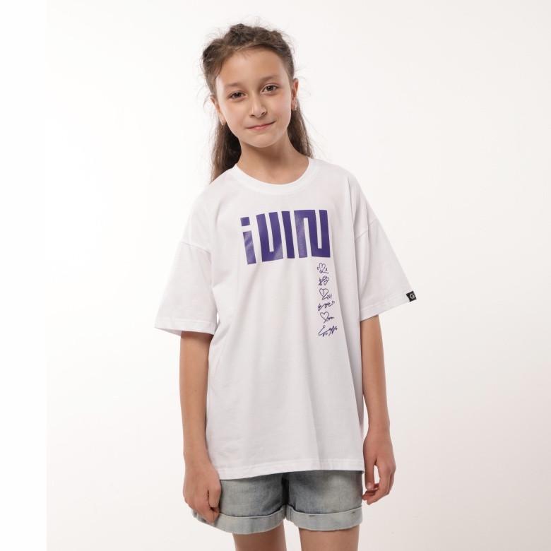 Футболка підліткова для дівчинки оверсайз Iuln Gbi Teens Gbi Teens 140 см Білий (14079)