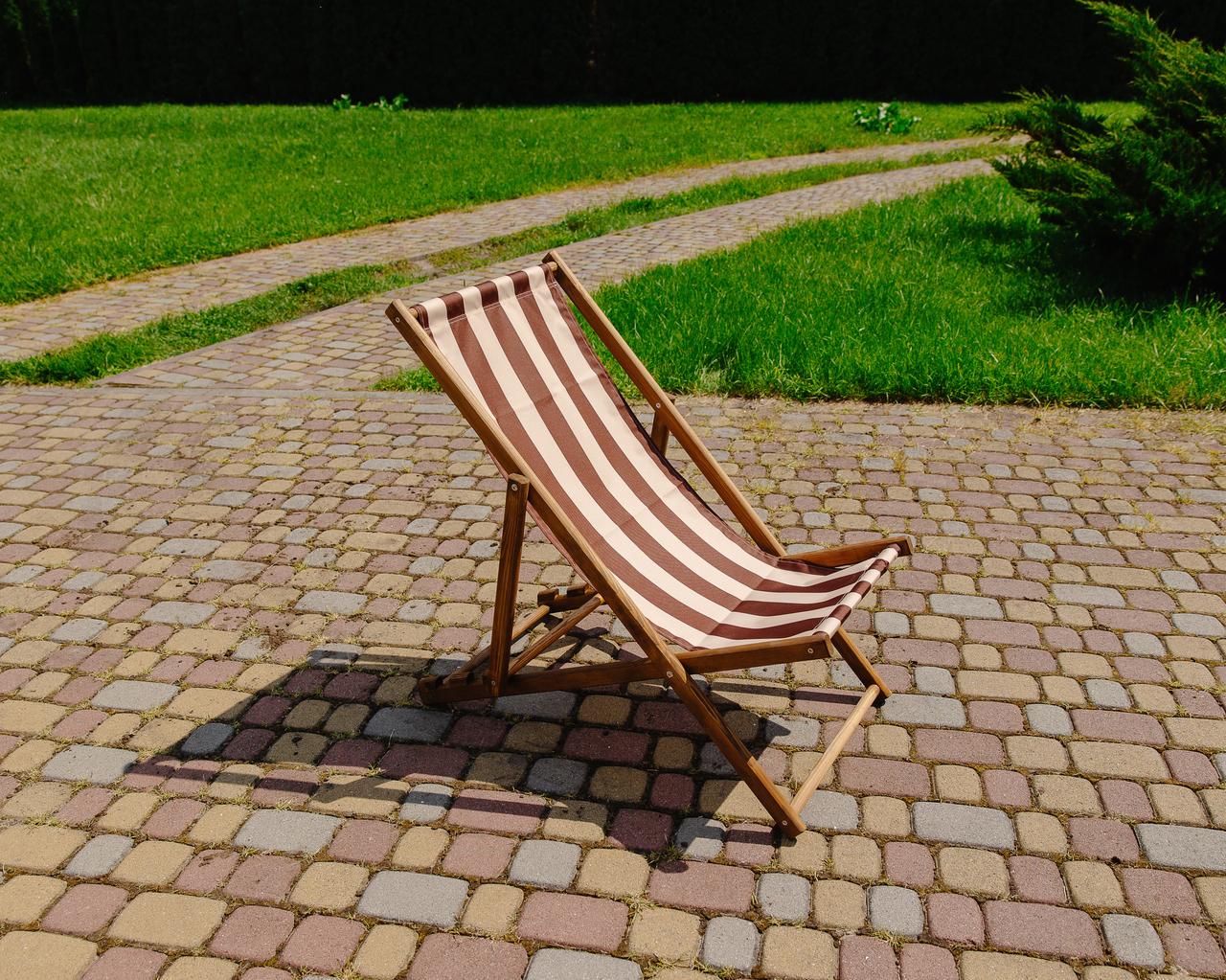 Шезлонг для дачи тканевый XRmaster Коричневый/Кофейный (КШ-004/1) - фото 4 Шезлонг для дачи тканевый XRmaster Коричневый/Кофейный (КШ-004/1) - фото 4