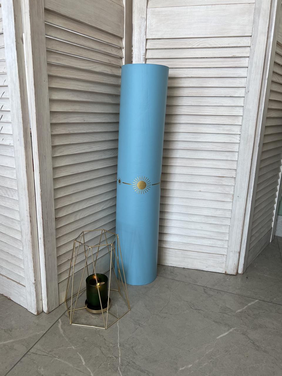 Коврик для йоги Lita Фазы луны PU премиальный каучуковый 183х68х0,5 см Голубой (13510860) - фото 3 Коврик для йоги Lita Фазы луны PU премиальный каучуковый 183х68х0,5 см Голубой (13510860) - фото 3