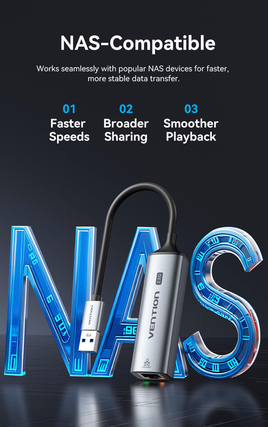 Адаптер USB-C Vention USB RJ45 0.15 м Серый (CFSHB) - фото 12