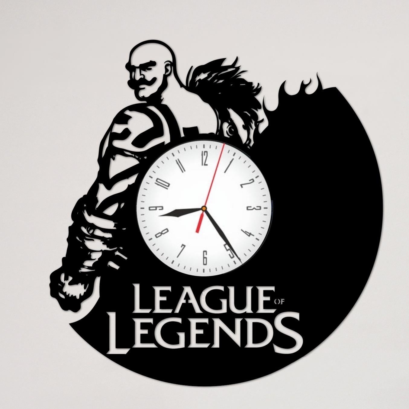 Часы настенные League Of Legends 2233 из виниловой пластинки