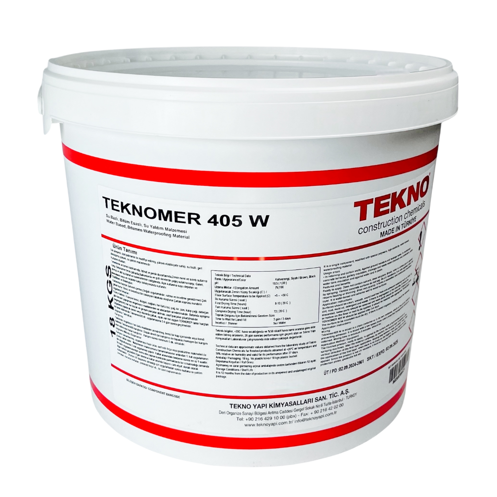 Мастика битумно-полимерная эластичная Teknomer 405 W 18 кг (21811915)
