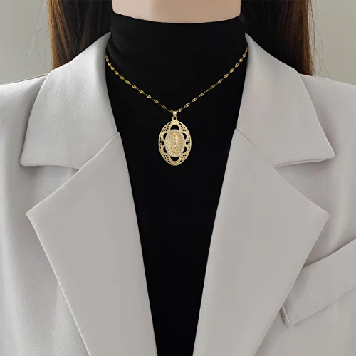 Подвеска на шею с образом Девы Марии (G00046) - фото 5 Подвеска на шею с образом Девы Марии (G00046) - фото 5