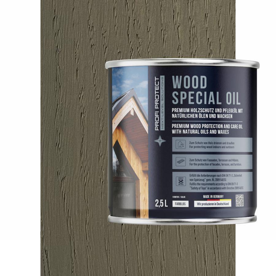 Масло для террасной доски ProfiProtect Wood Special Oil с воском 2,5 л Khaki eiche (24646325)