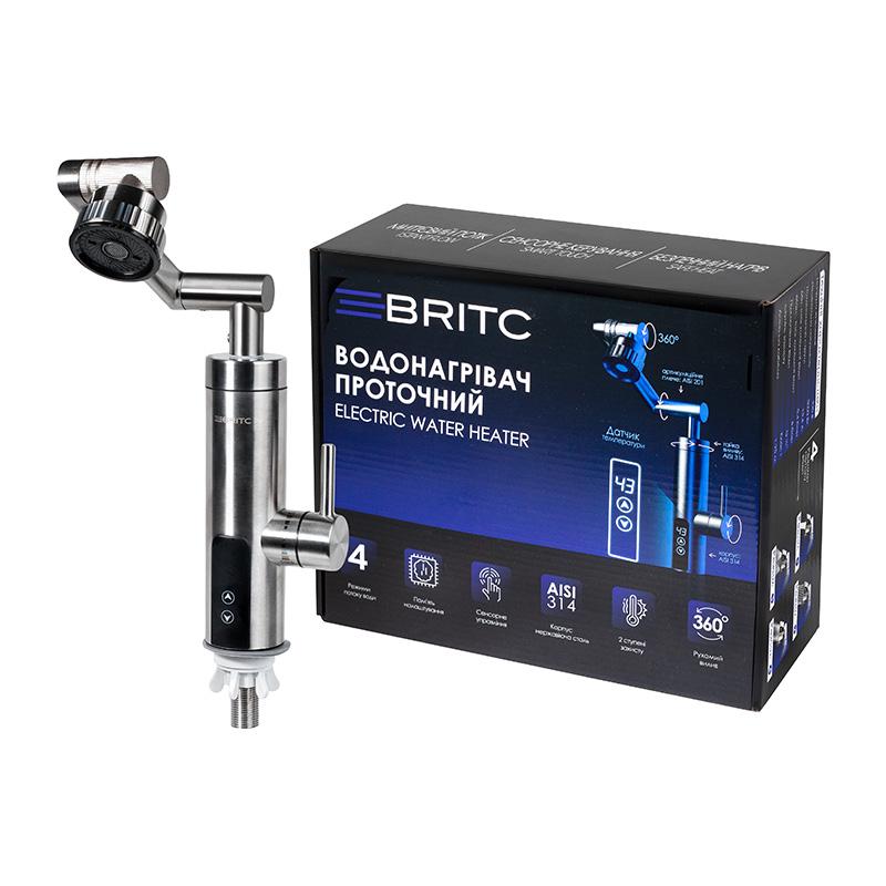 Проточный водонагреватель Britc ST4X3 с дисплеем (37698903)