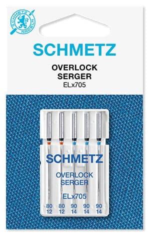 Игла для оверлока Overlock ELX705 SUK CF № 80 2 шт. 90 3 шт. Schmetz бытовой швейной машинки