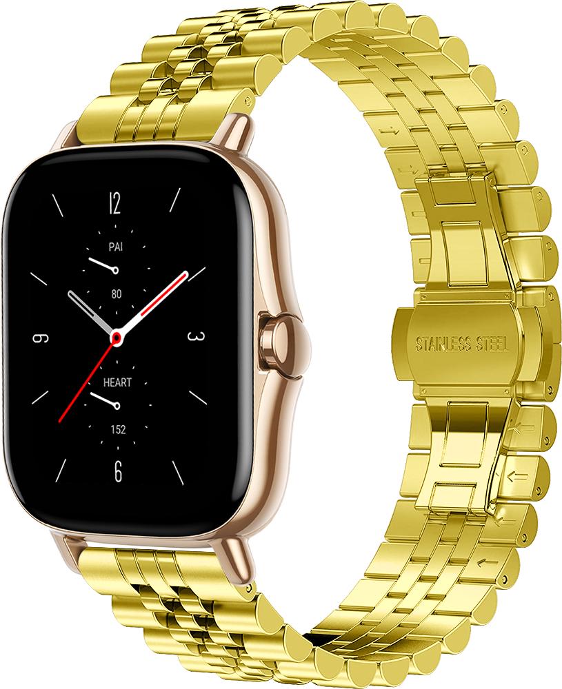 Браслет металлический Stech для Amazfit GTS 2e Gold (26977-2A)
