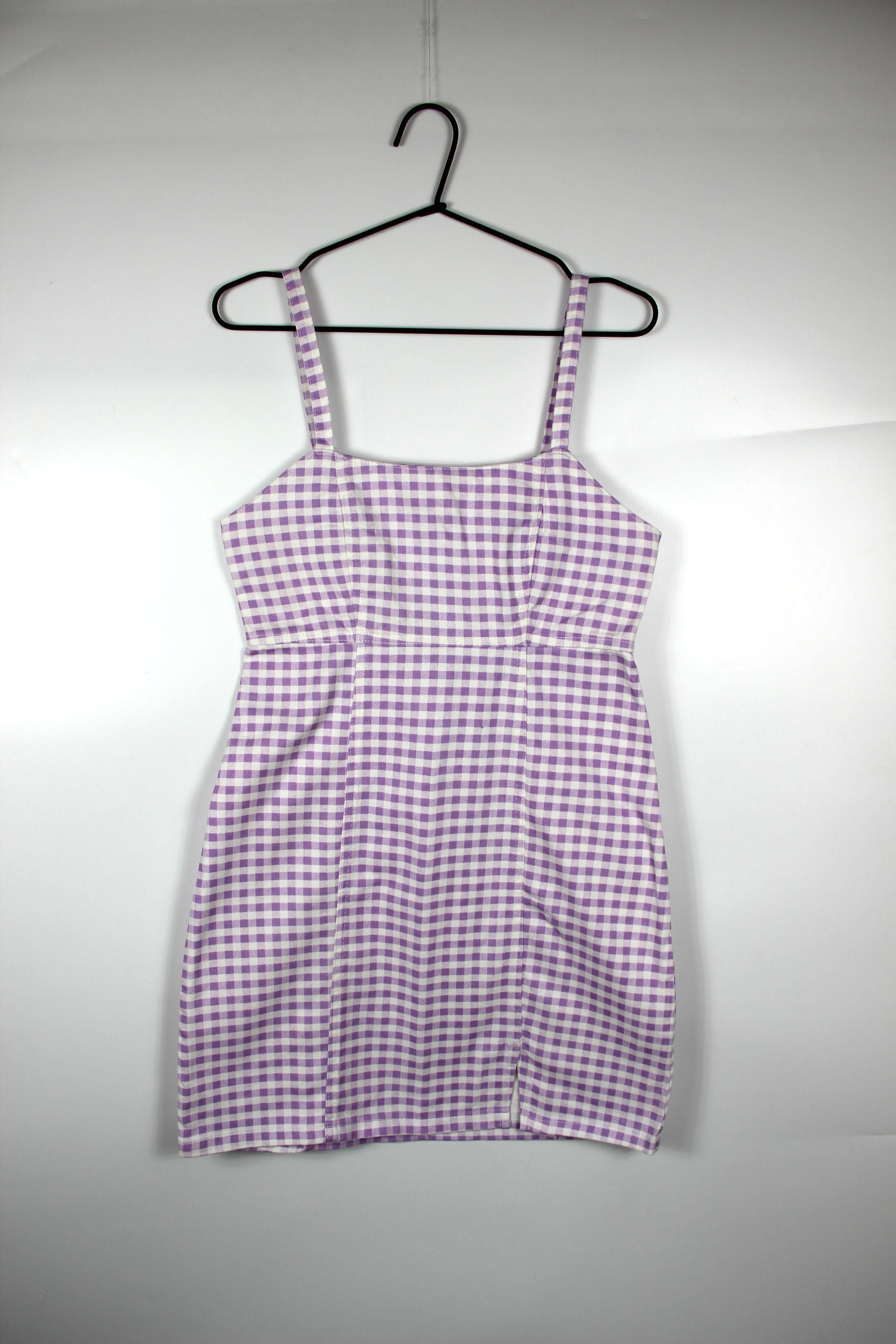 Платье Primark в клетку р. 40 Сиреневый (1742505)