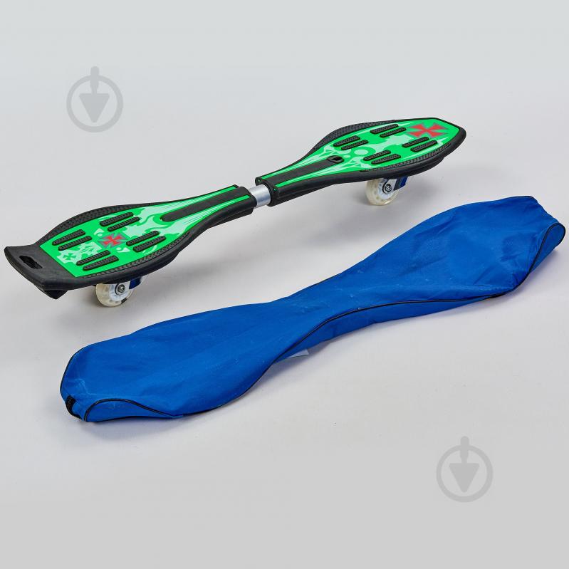 Роллерсерф двухколесный planeta-sport SKULL SK-8833 34 Зеленый