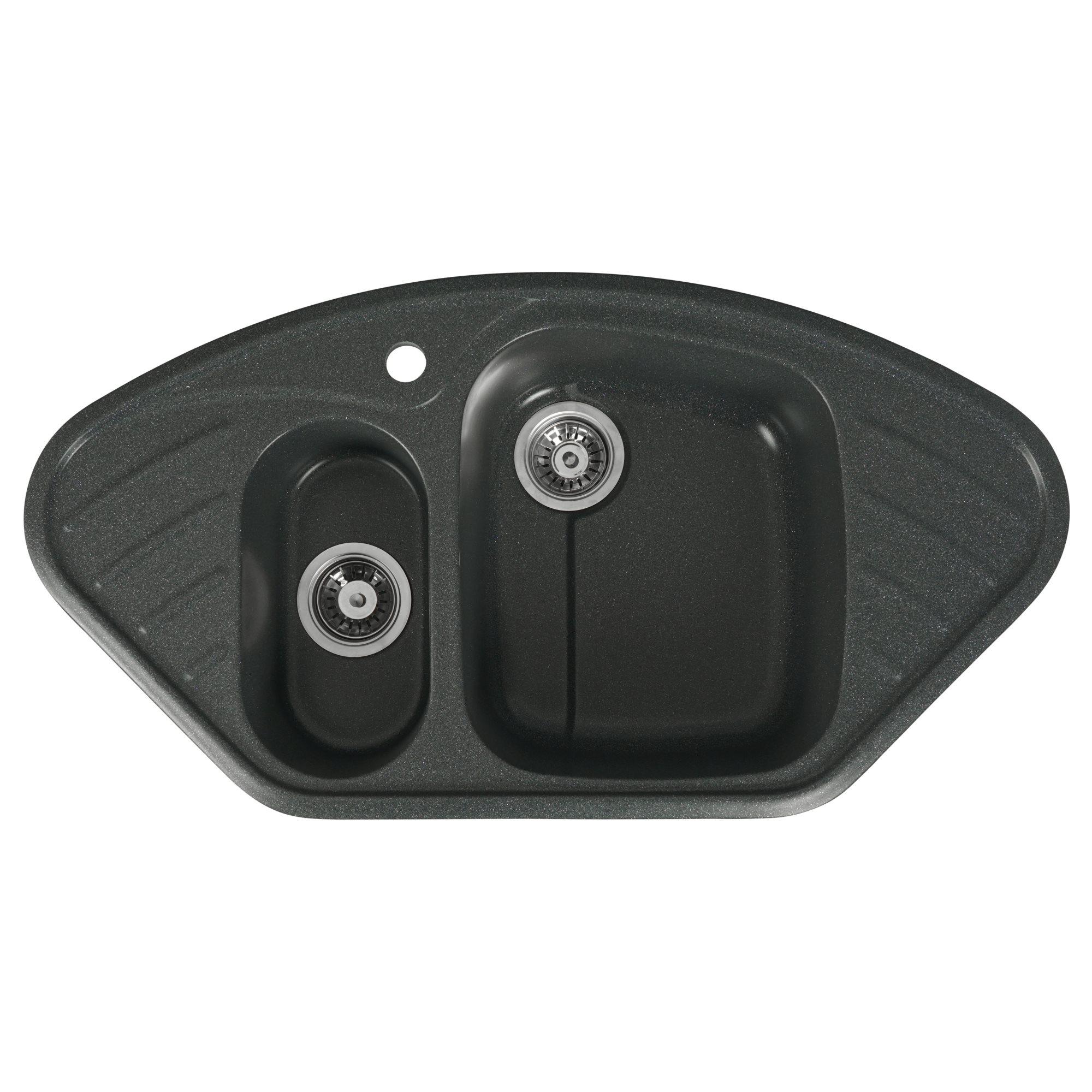 Мийка для кухні гранітна Platinum 9250UW LARGO глянцева Антрацит Мийка для кухні гранітна Platinum 9250UW LARGO глянцева Антрацит