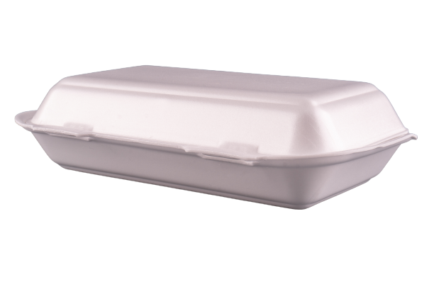 Ланч-бокс МВ-10 з полістиролу 246x150x60 мм 250 шт. Білий (006100023)