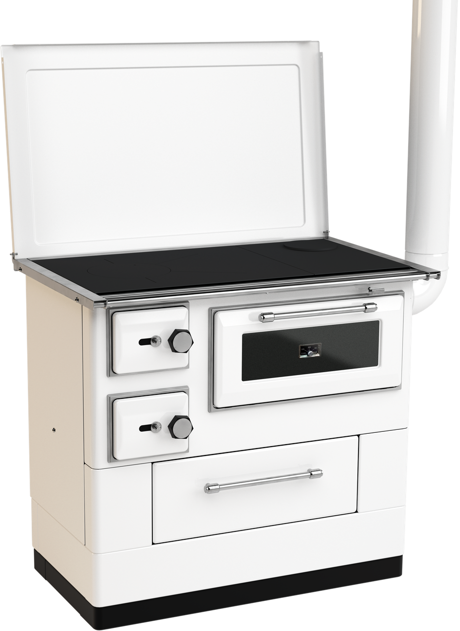 Печь отопительно-варочная на дровах с духовкой MBS 10 New Line R 11 кВт Белый (CNT00007550)