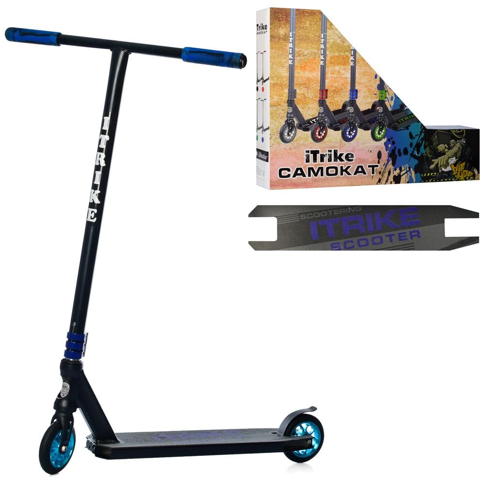 Самокат iTrike SR 2-068-4-BBL Черный/Синий - фото 2 Самокат iTrike SR 2-068-4-BBL Черный/Синий - фото 2