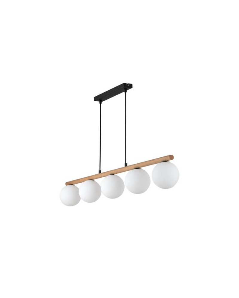 Подвесные светильники TK Lighting 4623 Estera G9 6x6W IP20 Белый/Дерево