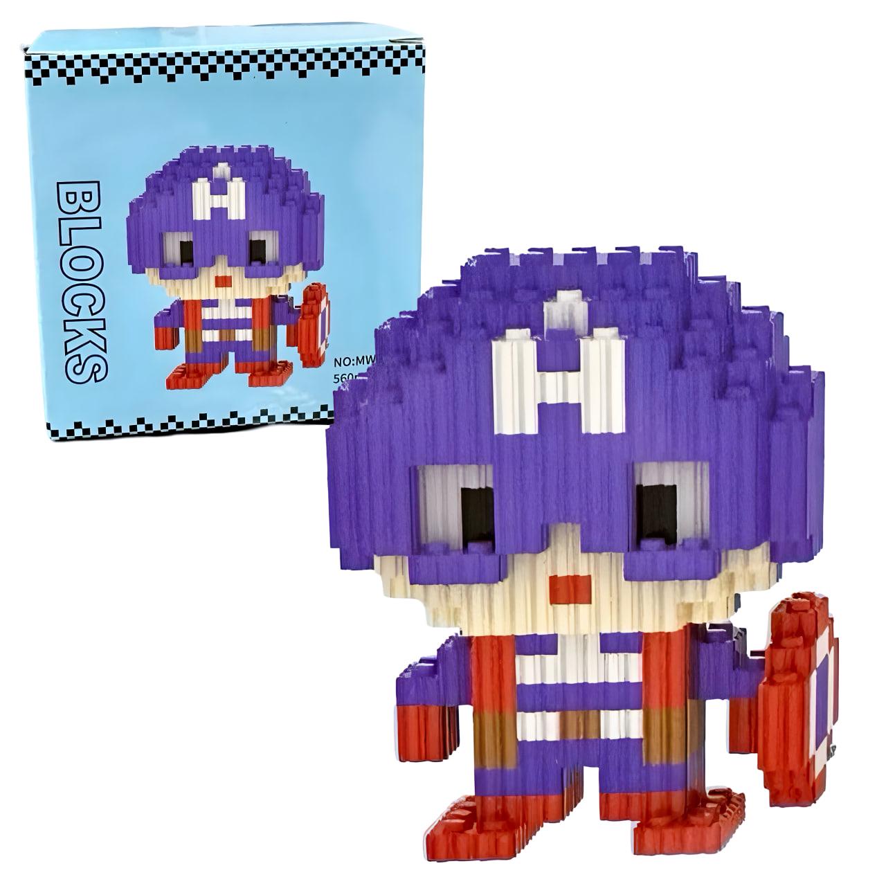 Конструктор Magic Blocks Капитан Америка 560 деталей (MW-04)