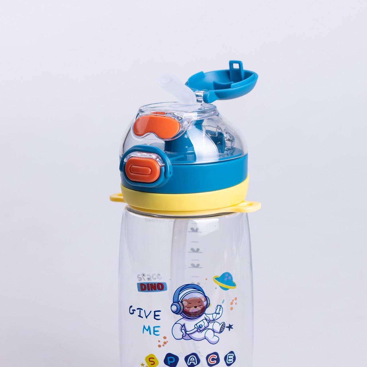 Пляшка для води дитяча із ремінцем 550 мл Синій (HP-14-45BL) - фото 4