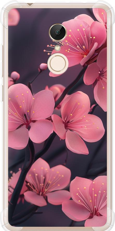 Чехол на Xiaomi Redmi 5 Пурпурная сакура (6075sp-1350-42517) Чехол на Xiaomi Redmi 5 Пурпурная сакура (6075sp-1350-42517)