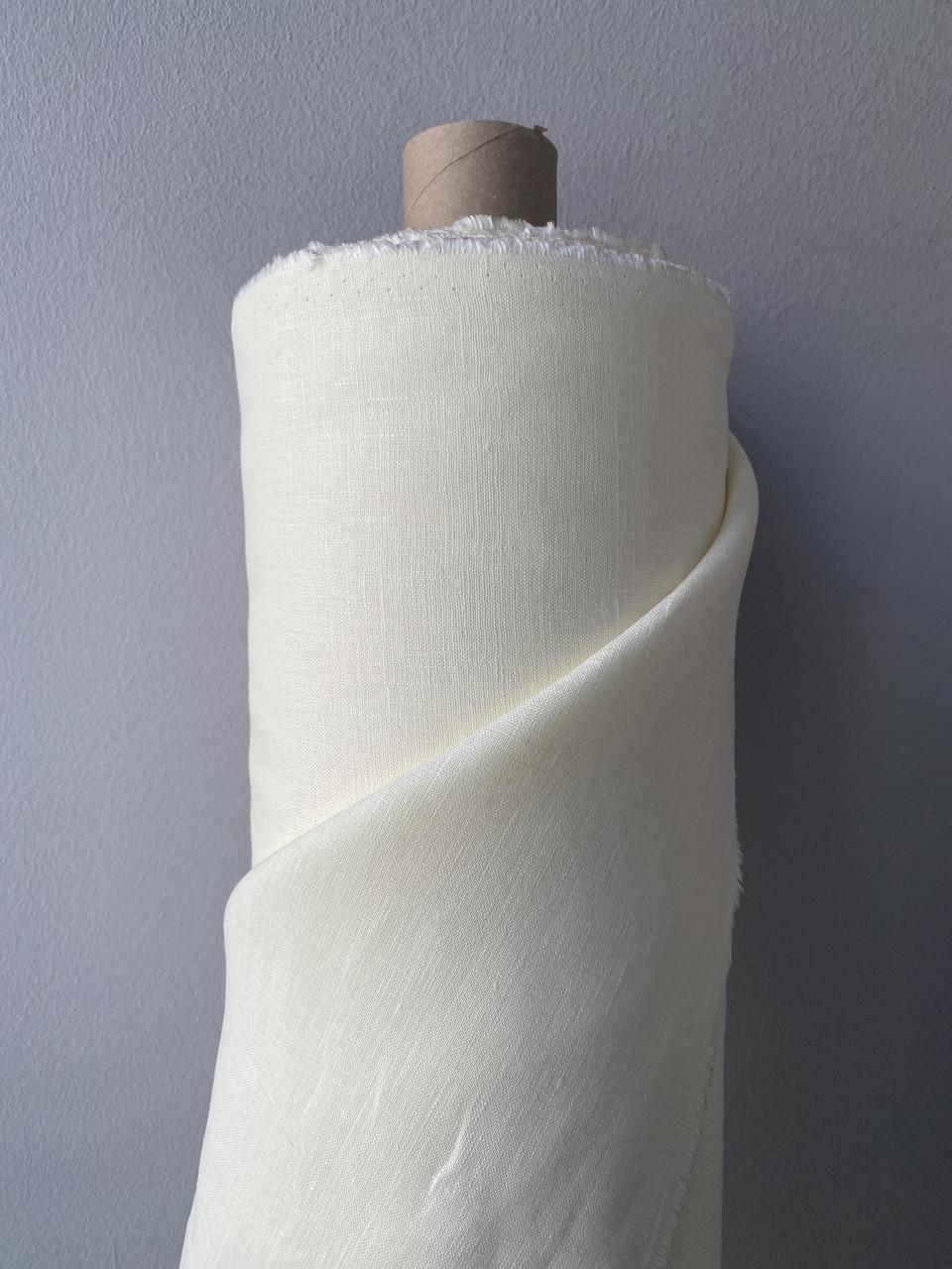 Ткань костюмная LINEN PLUS 100% лен 143 см 1403/236 Молочный