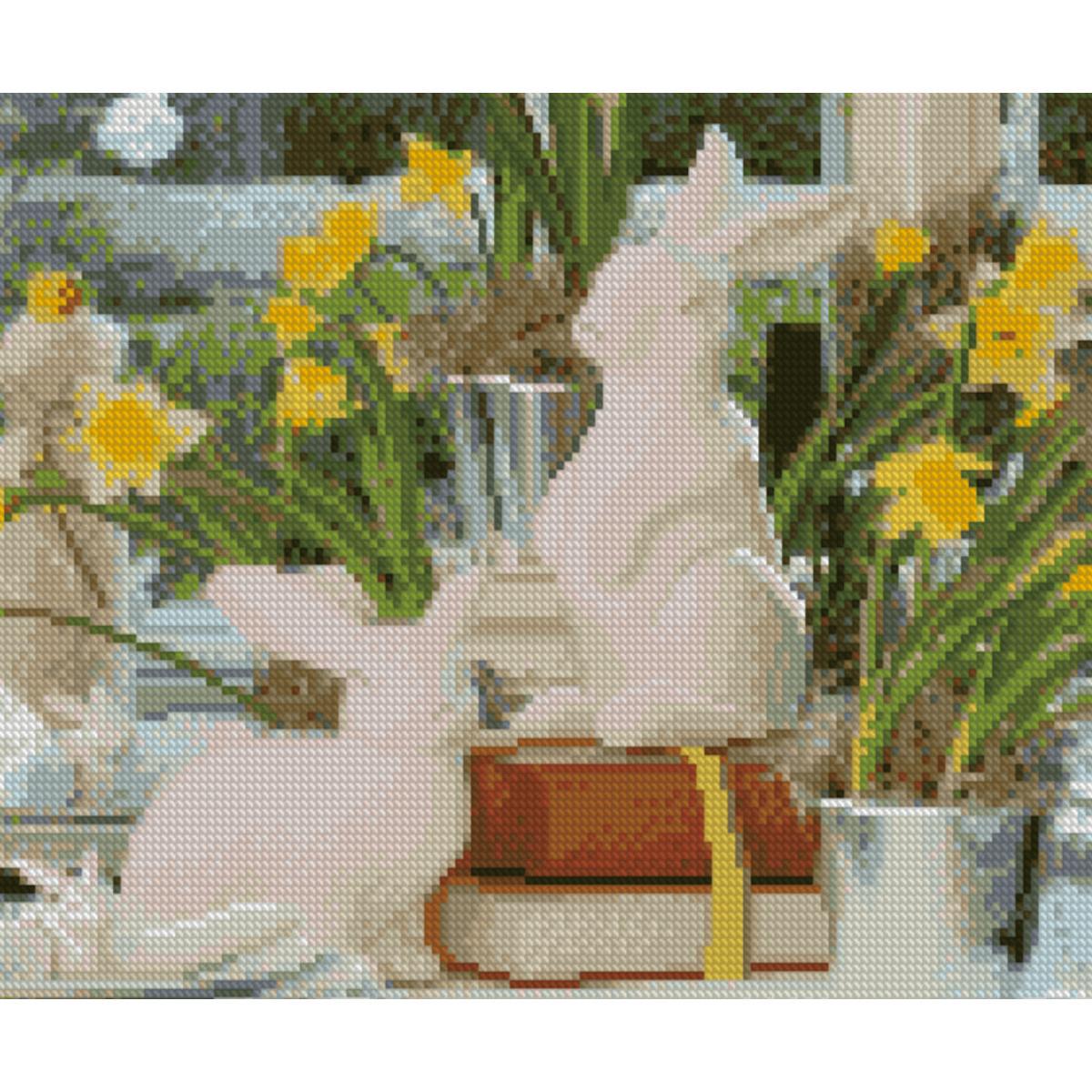 Алмазная мозаика Strateg Веселые статуэтки 30х40 см (Str-HX192)