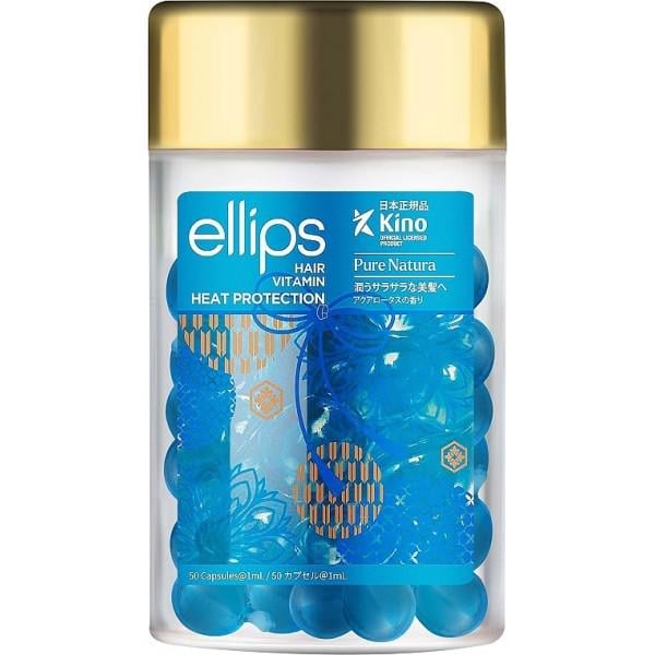 Витамины для волос Ellips Hair Vitamin Сила Лотоса с экстрактом голубого лотоса 50 шт.