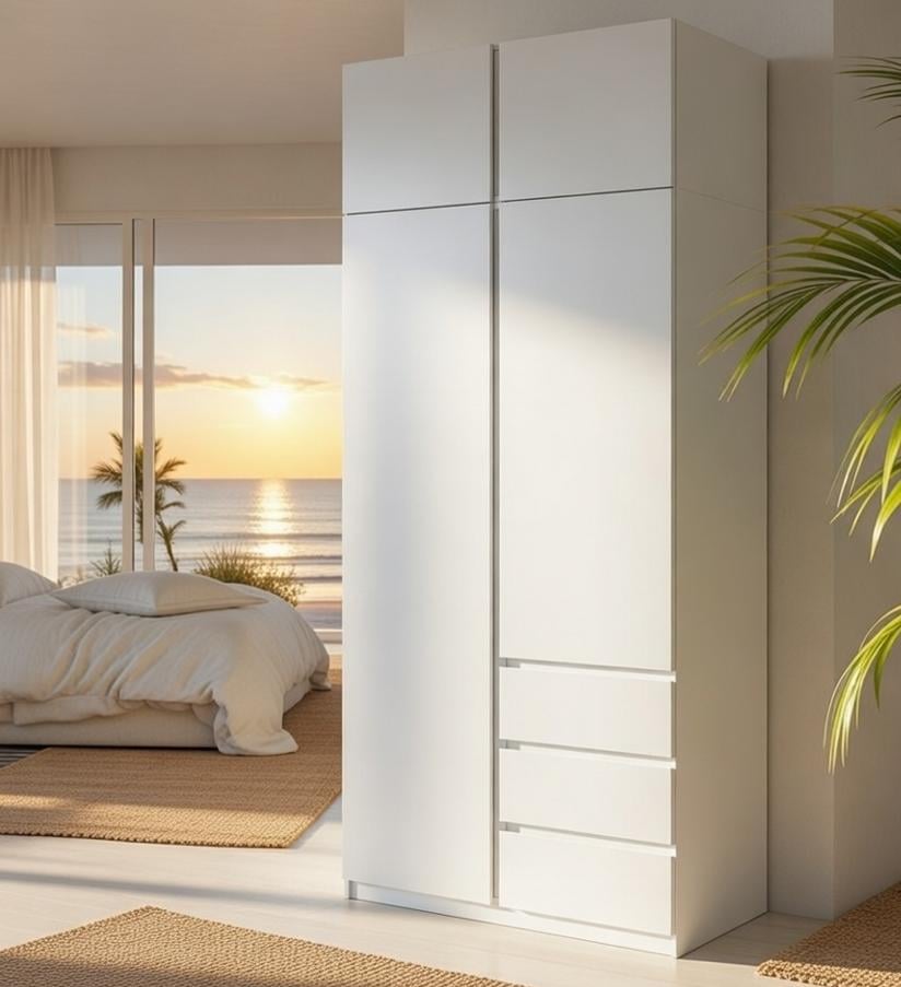 Шкаф с антресолью Мастер Форм Брайт 1000х520х2400 мм Нимфея альба (30322)