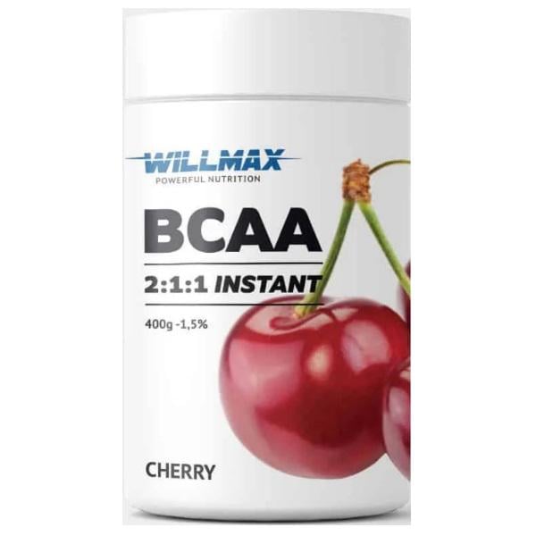 Аминокислота BCAA для спорта Willmax BCAA 2:1:1 400 г 80 порций Cherry (000021884)