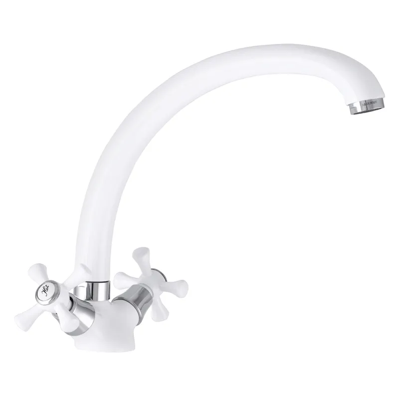 Смеситель для кухни MIXXUS Omega 273 Белый (MI2766)