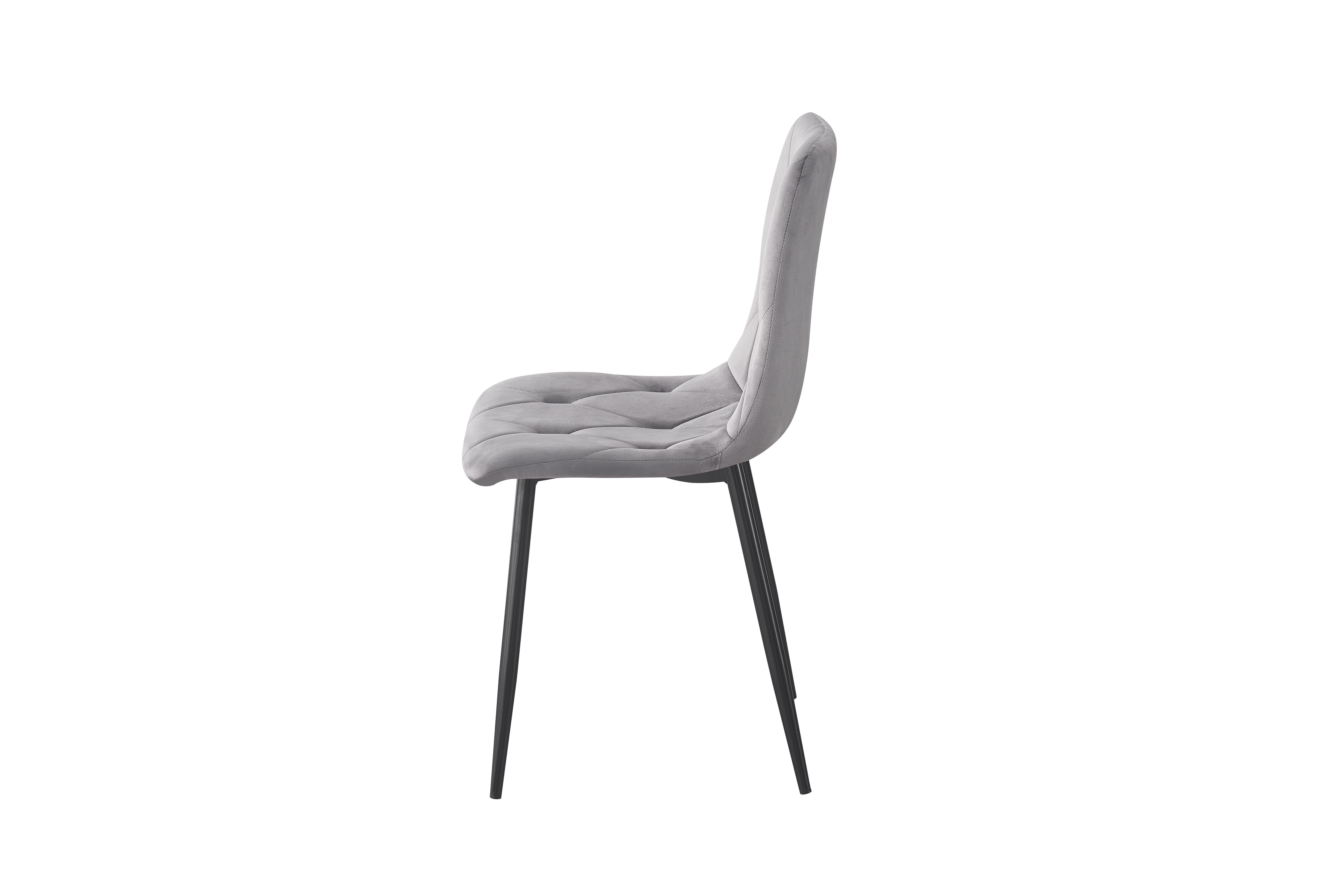 Стілець для кухні та вітальні ГРЕЙС Меморі 430х870х385 мм Чорний/Велюр Сірий (GAА0056861) - фото 2 Стілець для кухні та вітальні ГРЕЙС Меморі 430х870х385 мм Чорний/Велюр Сірий (GAА0056861) - фото 2