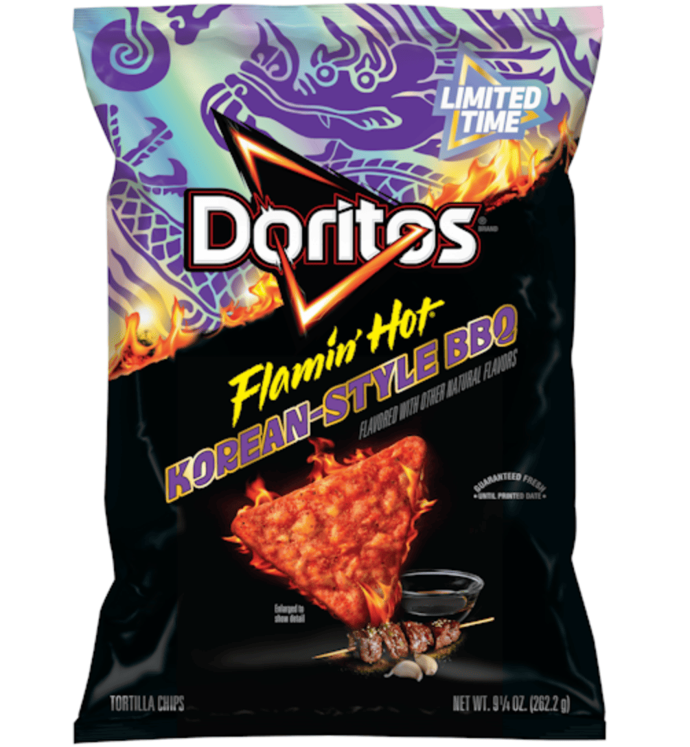 Чипсы Doritos Flamin' Hot Korean-Style BBQ 262,2 г (2845108696)