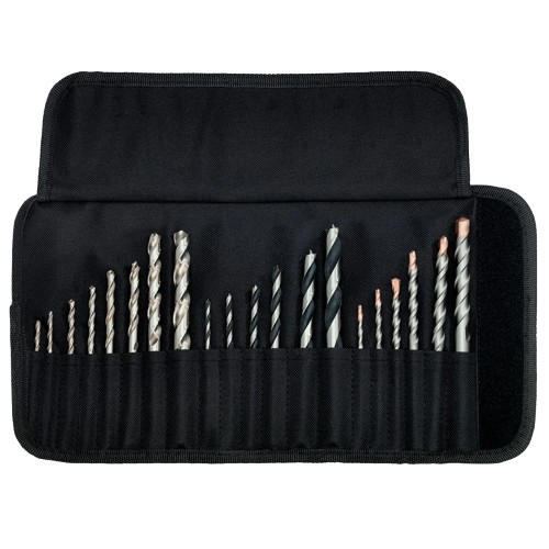 Комплект свердел Metabo SP DIN 338 в складаній сумкці 20 шт. Чорний (626729000)