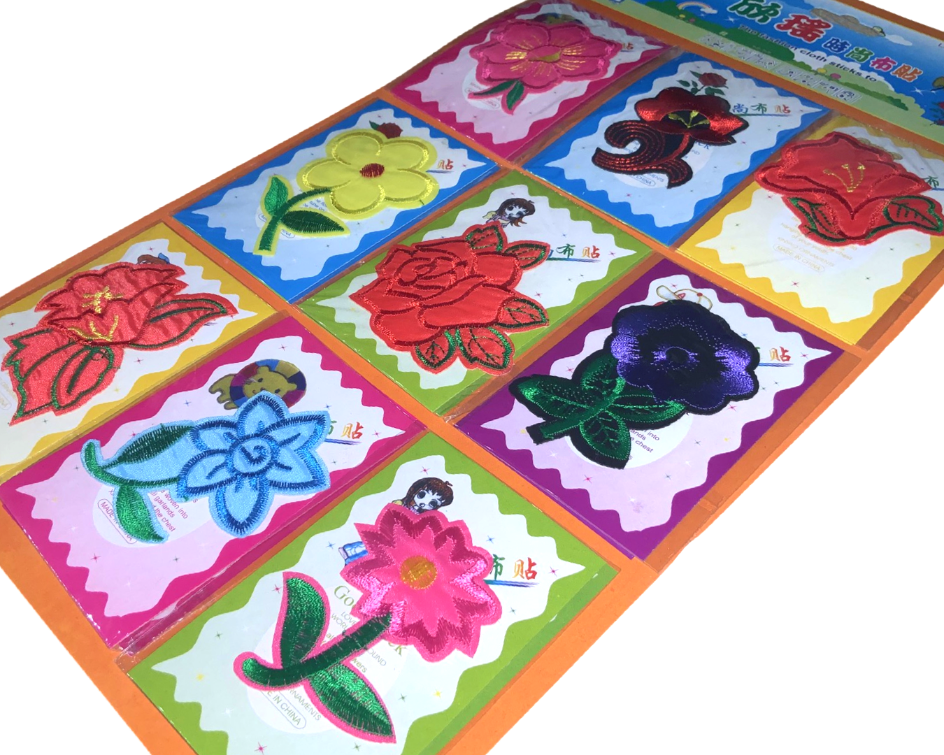 Аппликация для одежды нашивка №106 9 шт. 6х7 см