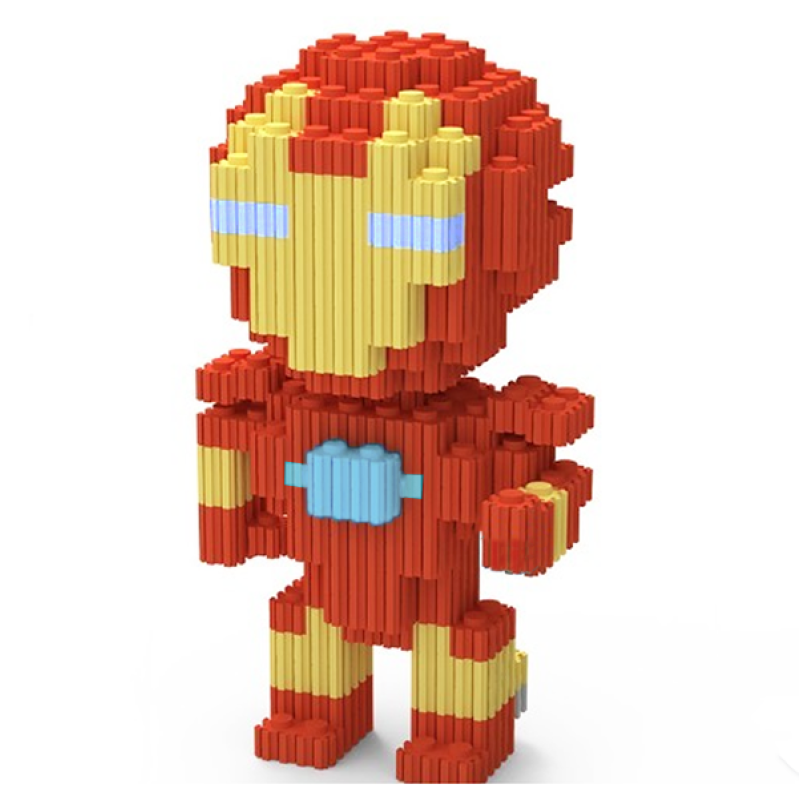 Конструктор фигурка Magic Blocks пиксели Железный человек 222 деталей (MW-02)