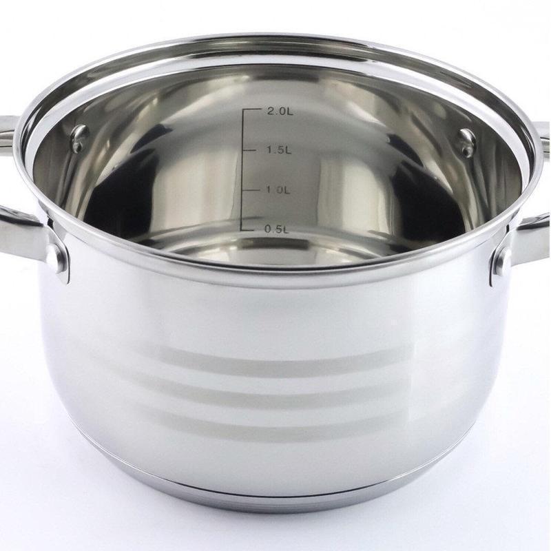 Набор посуды Benson 12 пр. из нержавеющей стали (BN-290) - фото 2