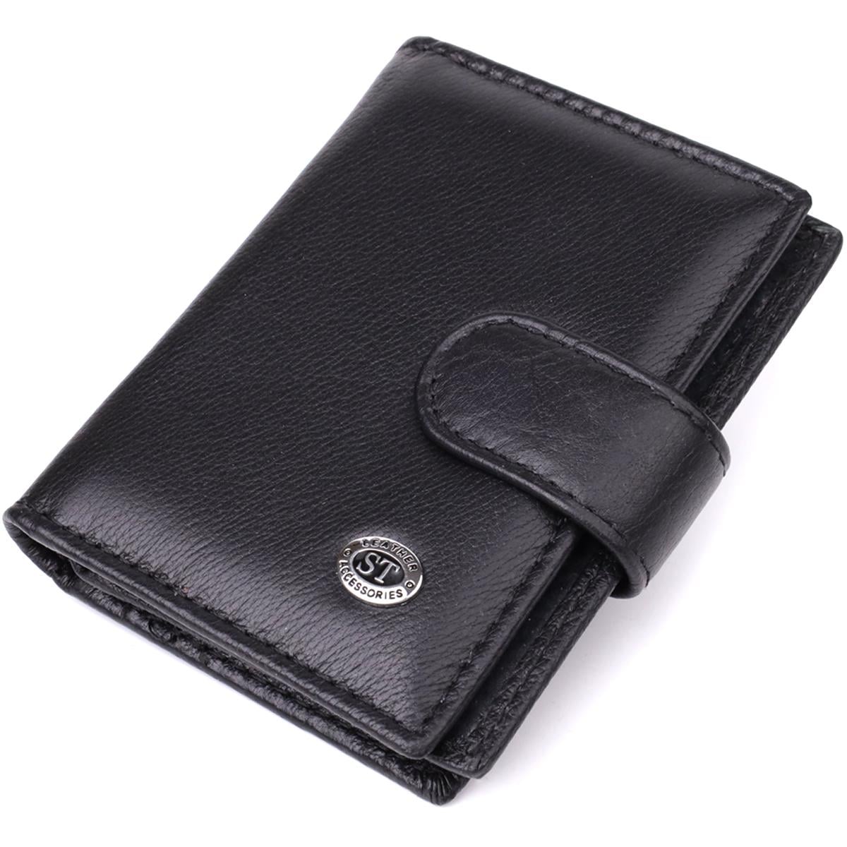 Кошелек мужской ST Leather 23095 из натуральной кожи Черный (168-136-23095) Кошелек мужской ST Leather 23095 из натуральной кожи Черный (168-136-23095)