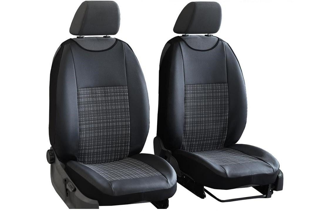 Накидки на сиденья Pok-ter Select для Renault SANDERO STEPWAY 2007-2012 экокожа с автотканью (RE12758)