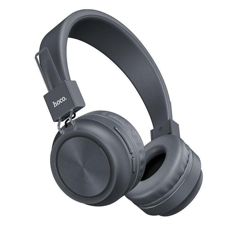 Наушники Hoco W25 Bluetooth накладные с микрофоном Grey - фото 3