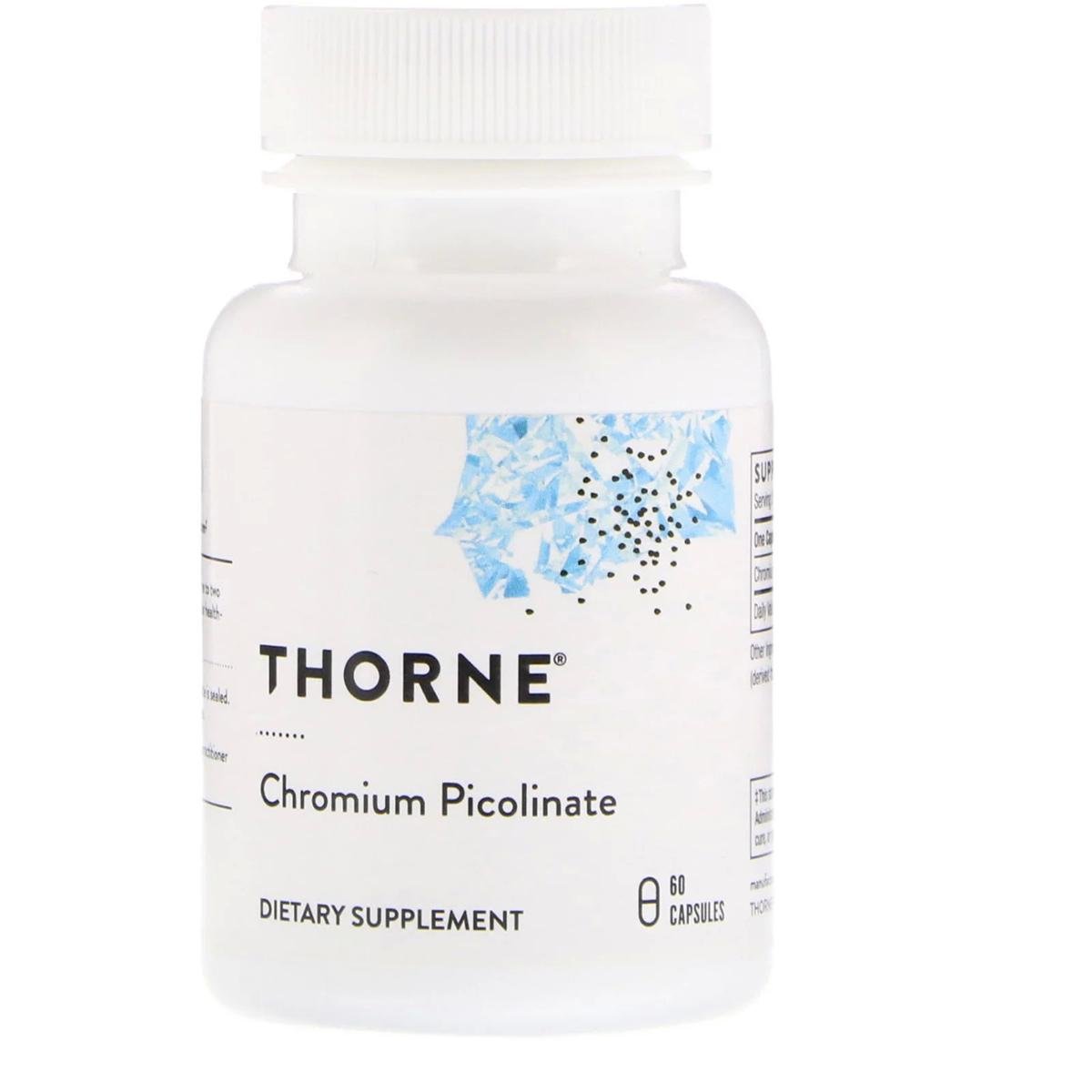 Хром пиколинат Thorne Research Chromium Picolinate 60 капсул 500 мкг (THR25502)