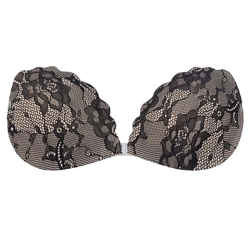 Бюстгалтер-невидимка Lesko Fly Bra G00D89 с эффектом Рush Up D Черный (2630258317)