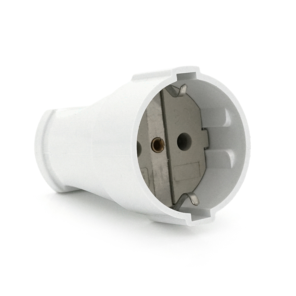 Електрогніздо штепсельне A102 із заземленням 16A 250V Q15 Білий (YUT_V4251)