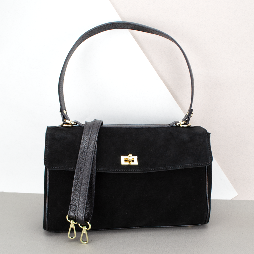 Сумка женская замшевая Virginia Conti 03829 на застежке Черный (2456182728) Сумка женская замшевая Virginia Conti 03829 на застежке Черный (2456182728)