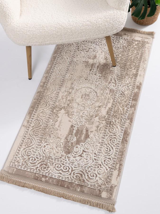 Коврик в спальню Levado 03710a 60х110 см Бежевый